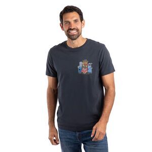 Weird Fish Mens Doctor Hoot Back Print T-Shirt / Navy